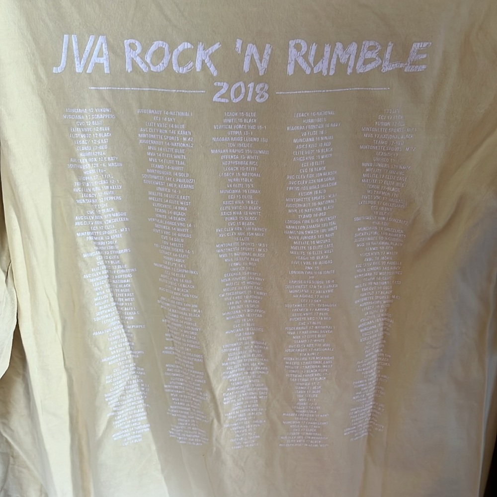 Women’s JVA Rock & Rumble Volleyball Tournament Long Sleeve Tshirt. Size S. - Picture 4 of 8